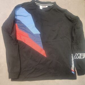 Puma Black Motorsport Tee with White Trim